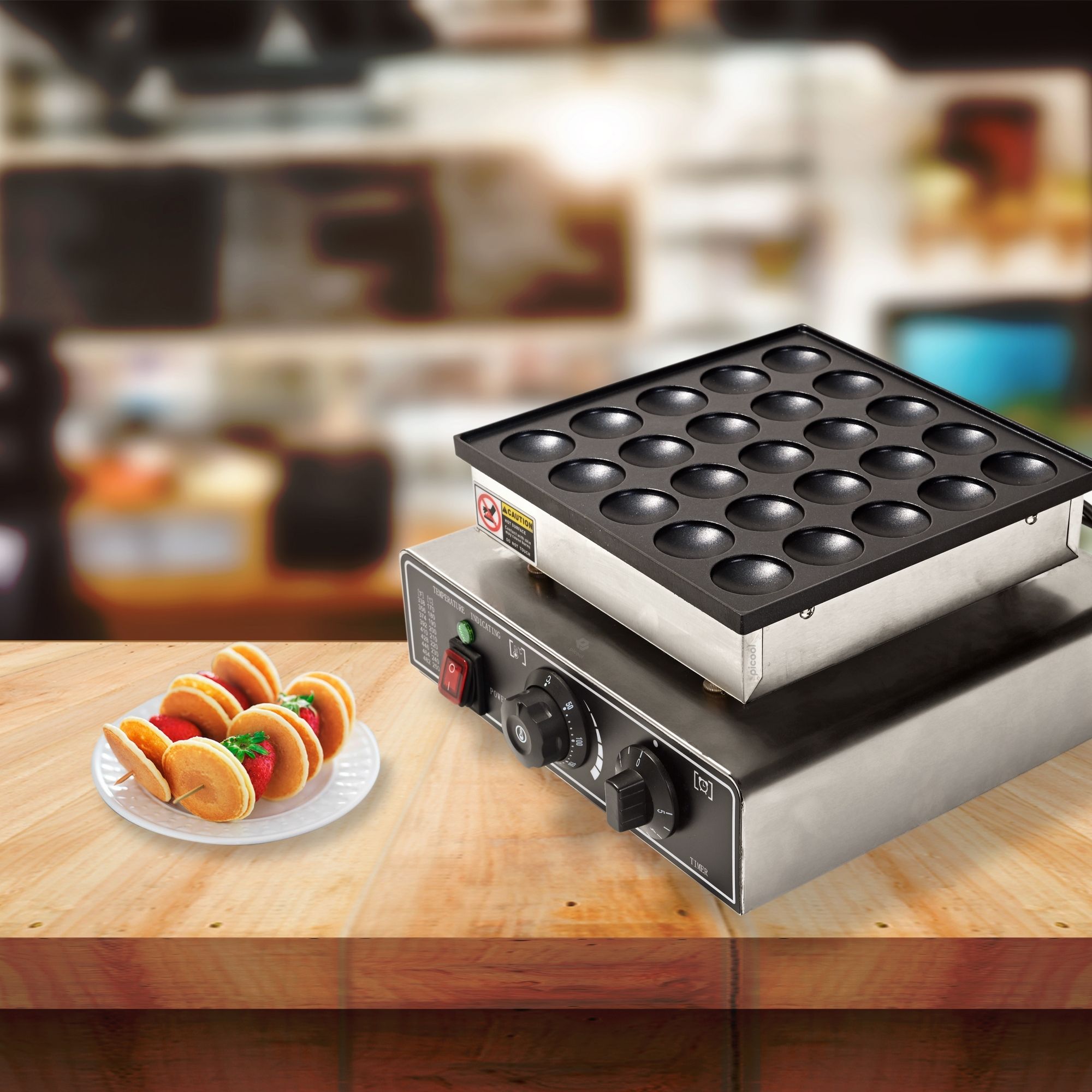 Máquina 25 Mini Hotcakes Eléctrica Industrial Muffin