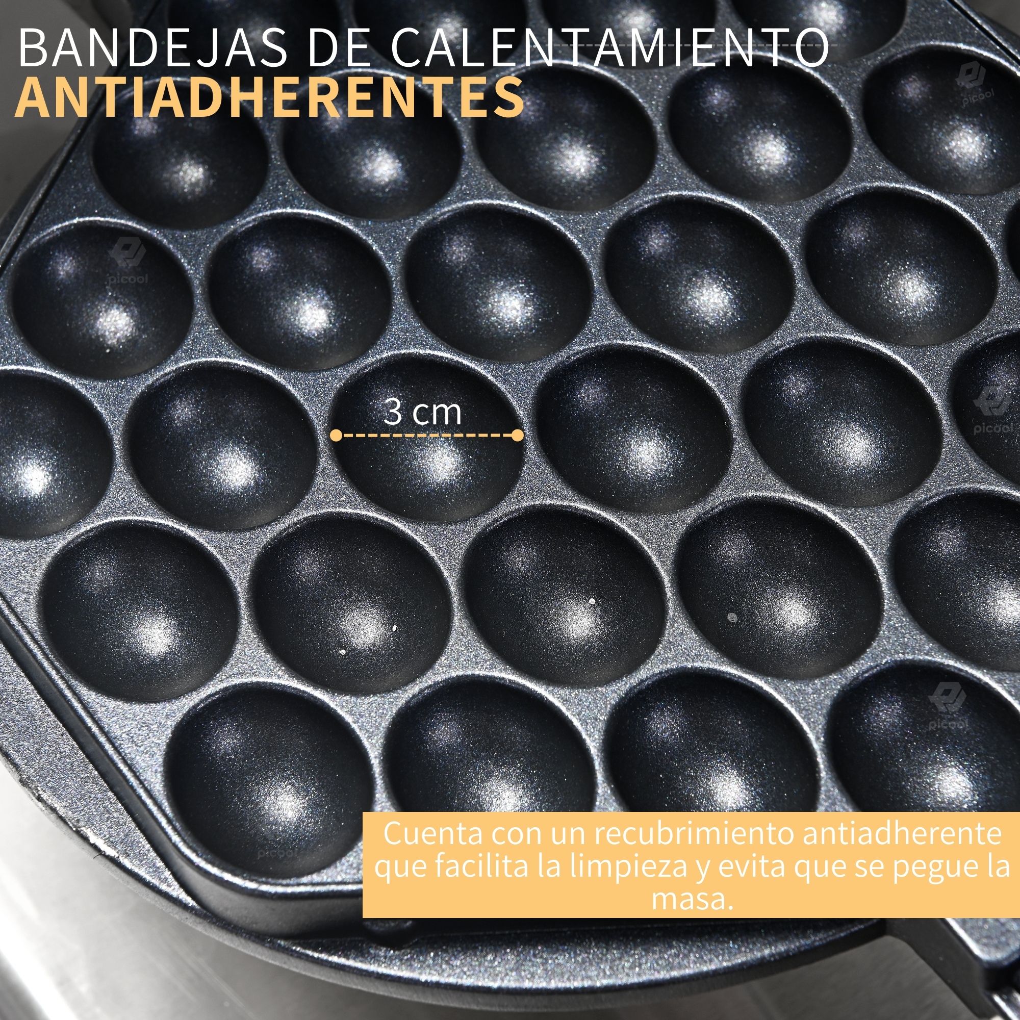 Waflera Electrica Doble Industrial Ajustable Y Antiadherente