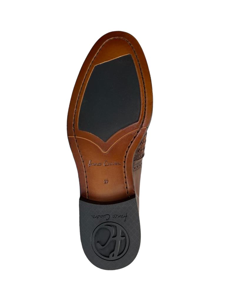 Zapato Franco Cuadra En Piel Genuina Para Caballero