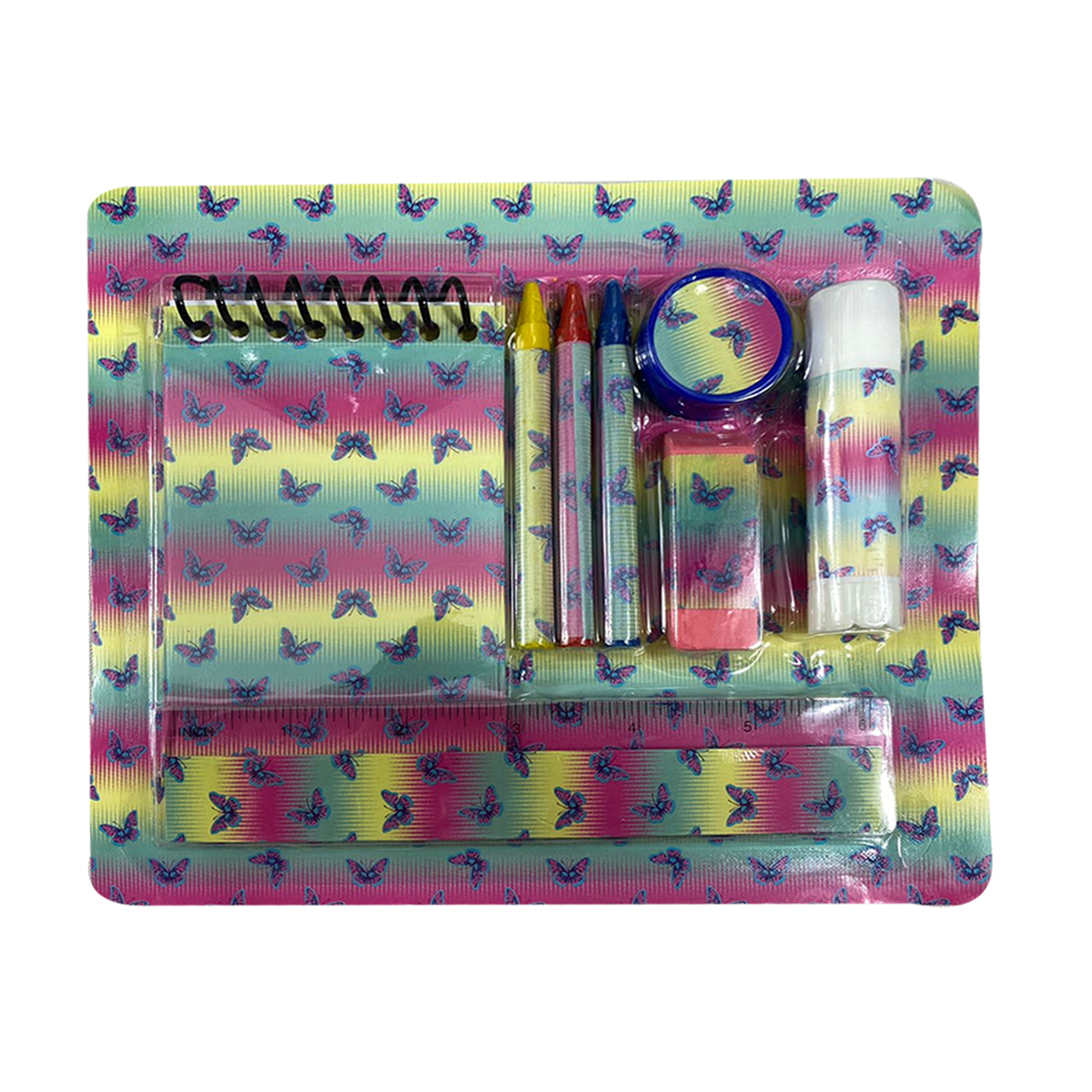 Mochila Escolar Con Kit Papelería Unisex Juvenil Log-on Home