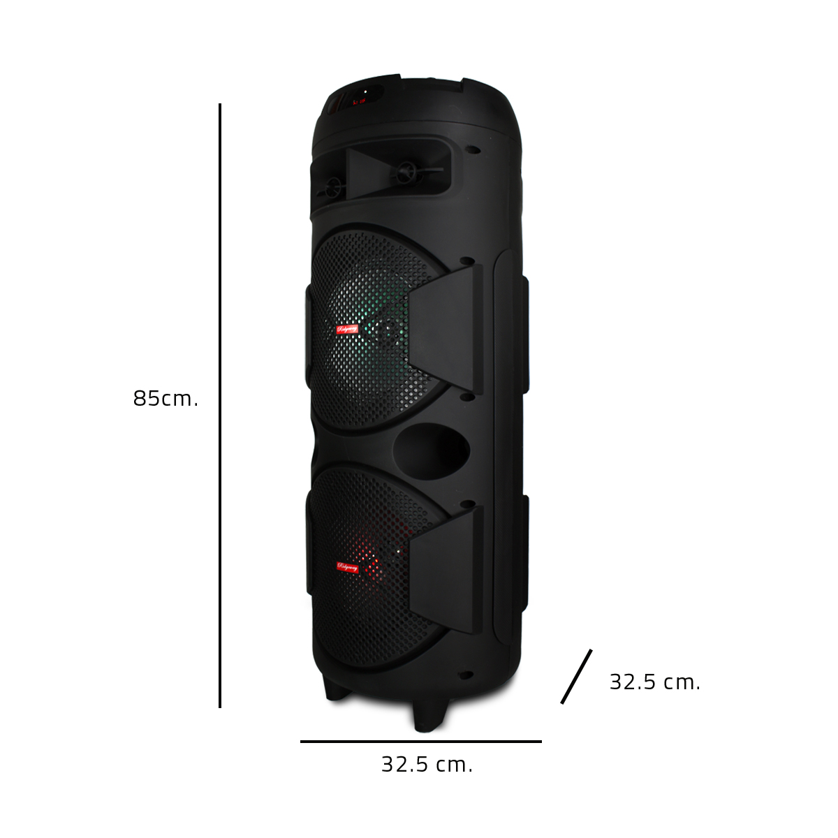 BOCINA CON WOOFER DE 8 PULGADAS CONTROL Y MICRÓFONO