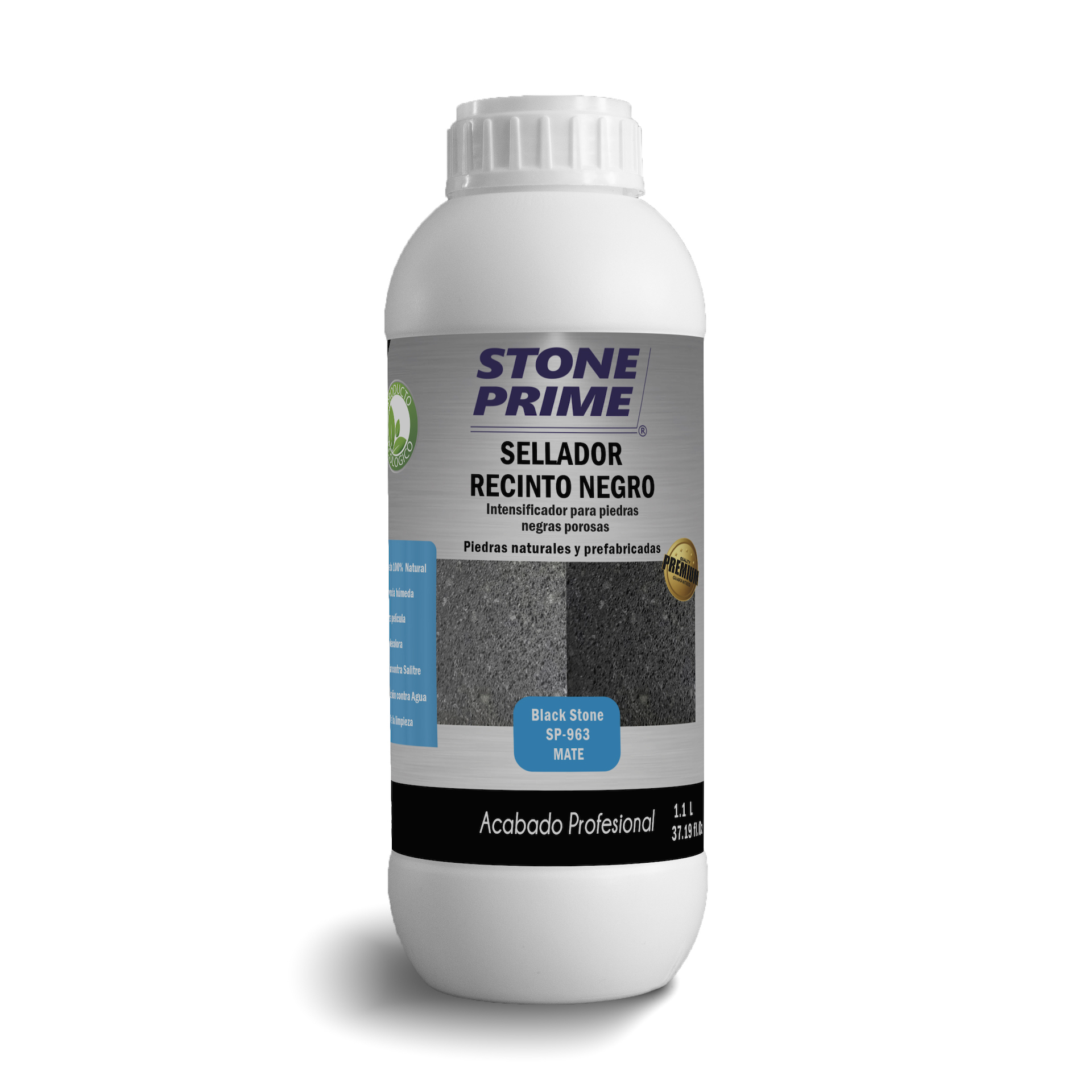 Sellador para piedra recinto negro Stone Prime Acabado mojado 1.1 litros
