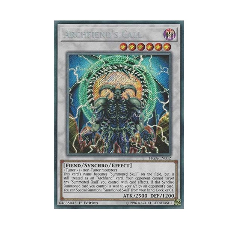 Yugioh Archfiend's Call Secret Rare 1st Edition FIGA-EN032 - Konami