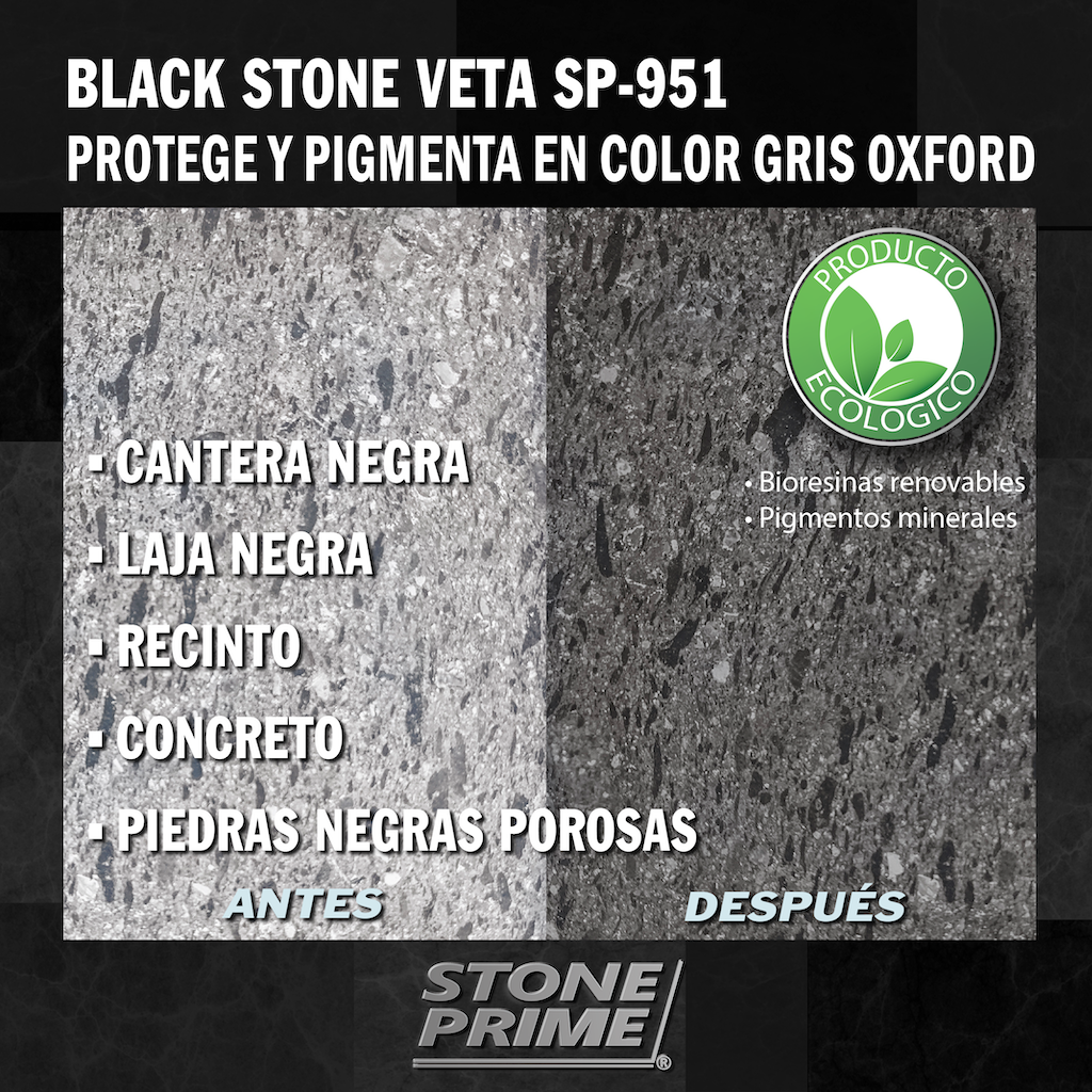 Sellador para piedra cantera negra Stone Prime Acabado mojado 1.1 litros