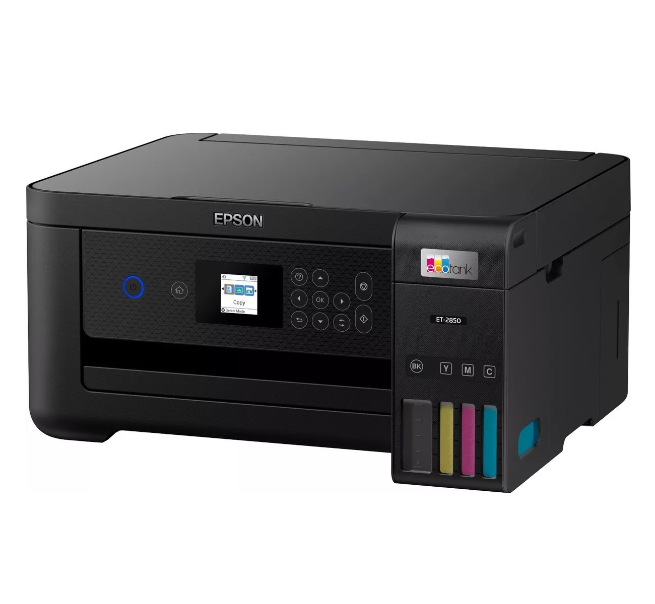 Impresora Multifunción Inalámbrica Epson Ecotank Et-2850 C11cj63201 A Color Wifi Apple Airprint, Epson Iprint, Google Cloud Print, Mopria Print Service, Supertank Negra