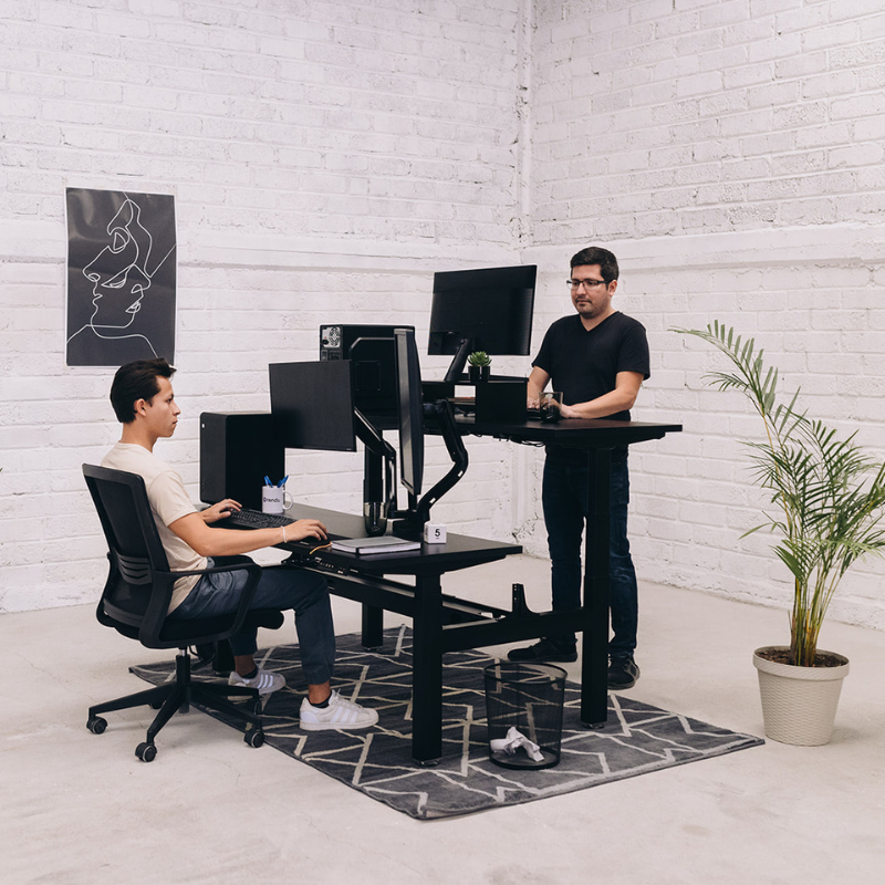 Base Para Escritorio Doble De Altura Ajustable - Eléctrico