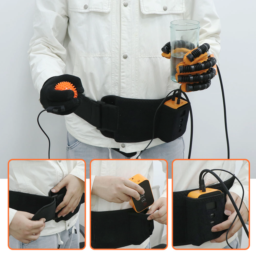 Guante De Rehabilitacion Mano Robot Hemiplejia Portatil