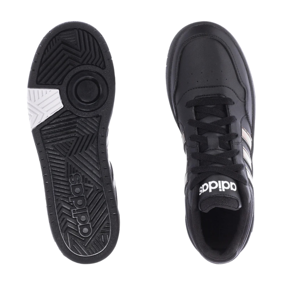 Tenis Deportivos Adidas Hoops 3.0 K Negro GZ9671