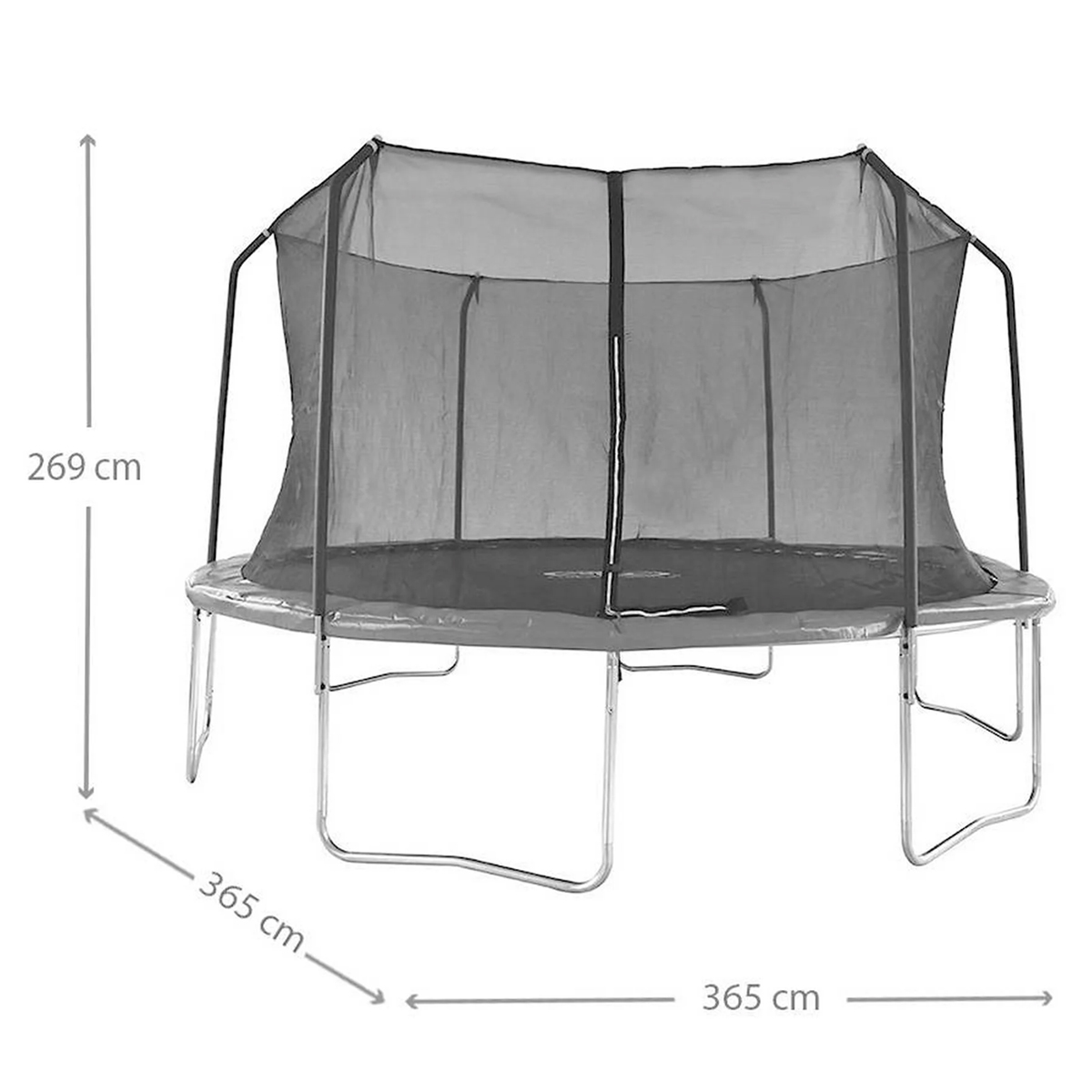 Trampolín Athletic Works 12 Pies con Malla de Seguridad 3.7mts