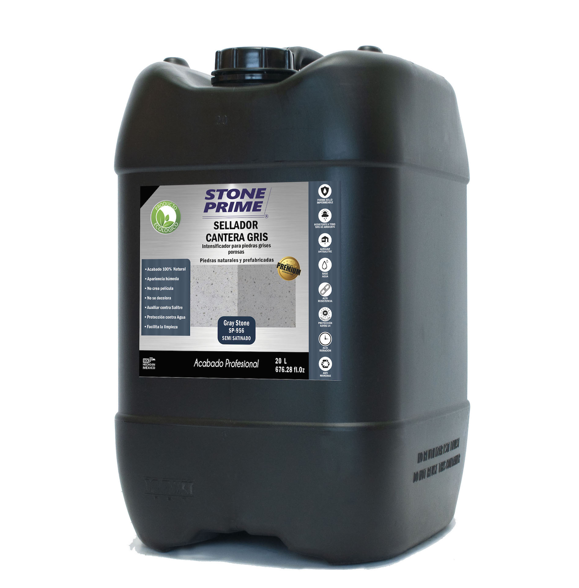 Sellador para piedra cantera gris claro Stone Prime Acabado húmedo 20 litros