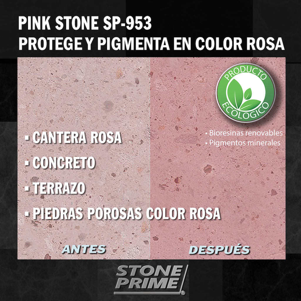 Sellador para piedra cantera rosa Stone Prime Acabado mojado 1.1 litros