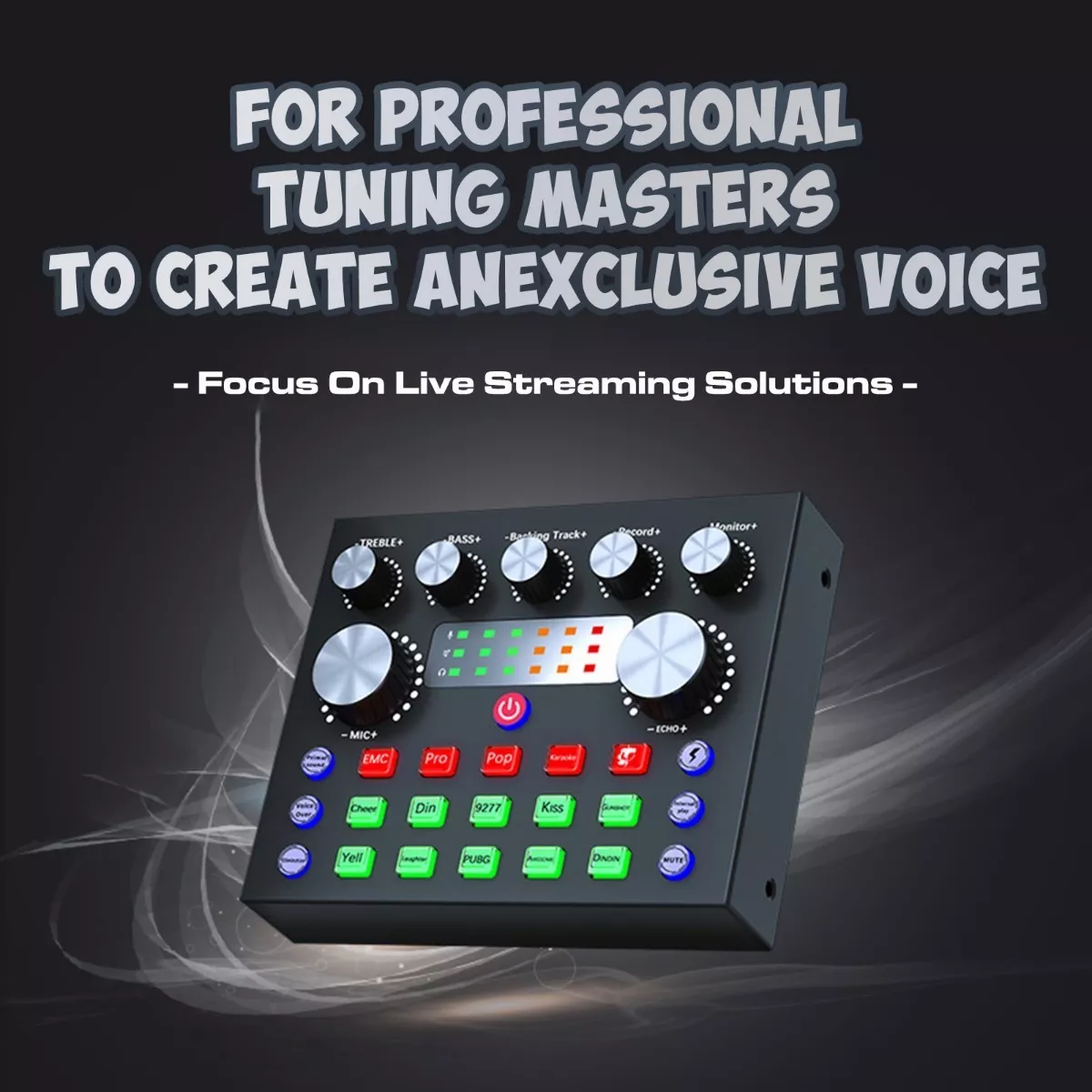 Mezcladora Audio V8s De Audio Con Tarjeta De Sonido Podcast