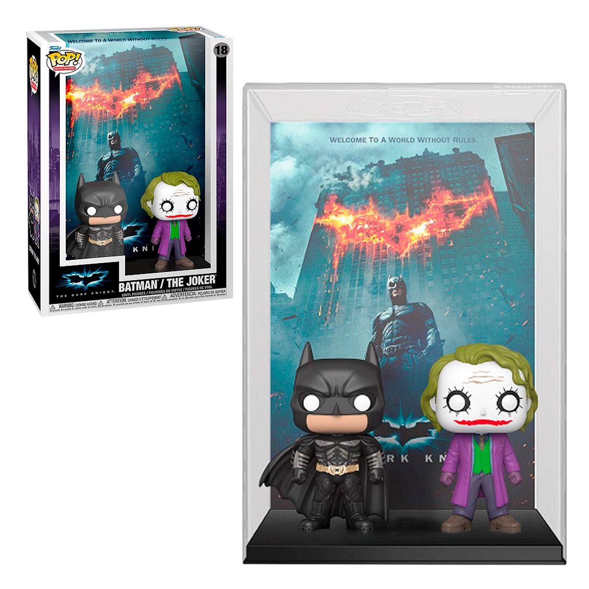 Funko Pop Batman Y Joker #18 Movie Poster El Caballero De La Noche Fig Original