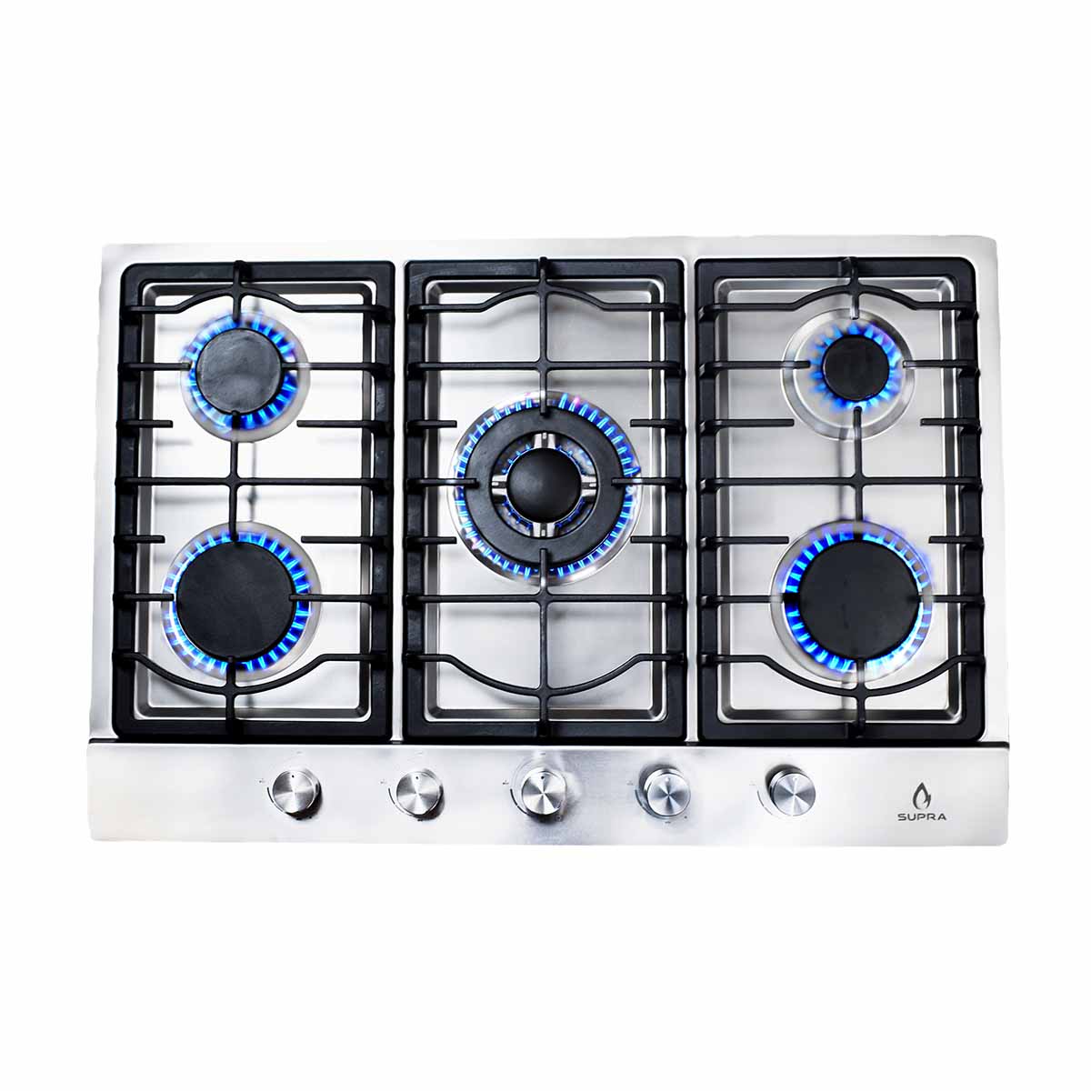 Parrilla Empotrable Gas Supra 76cm QUANTUM 76 Cubierta Acero Inoxidable