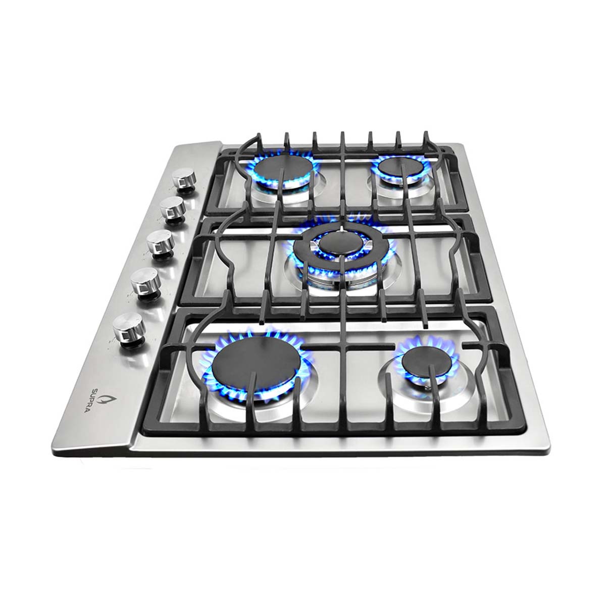 Parrilla Empotrable Gas Supra 76cm QUANTUM 76 Cubierta Acero Inoxidable