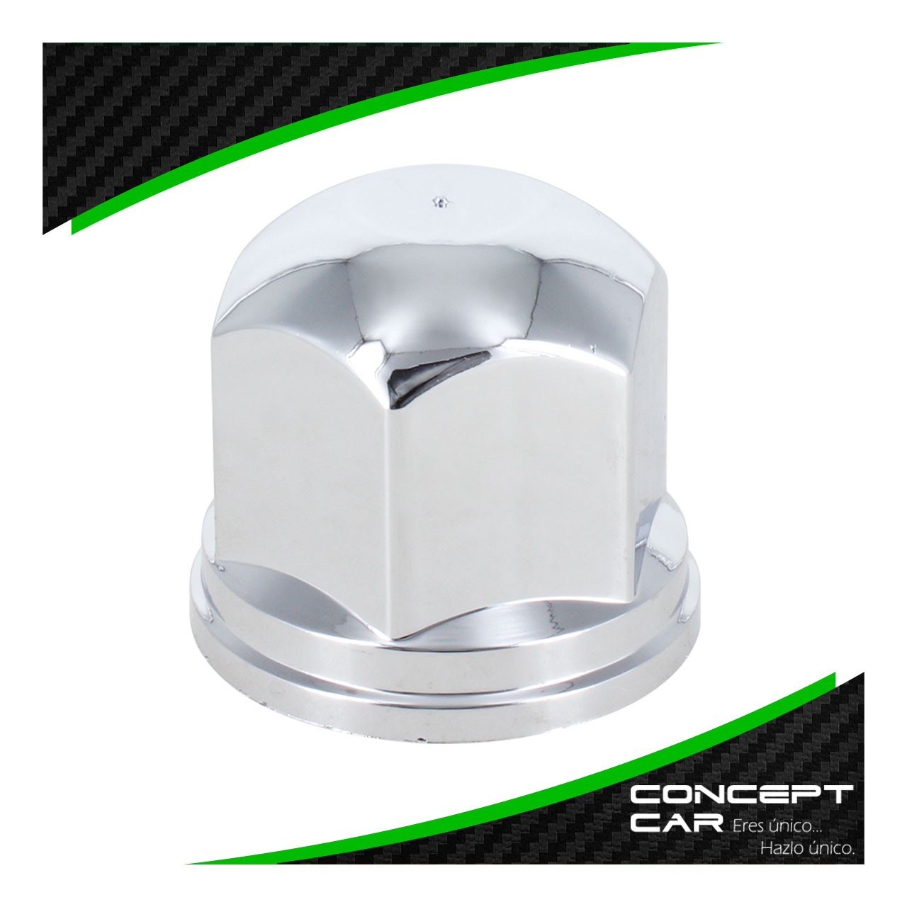 20 Capuchon Cubre Tuerca Trailer Plastico Cromado 38mm