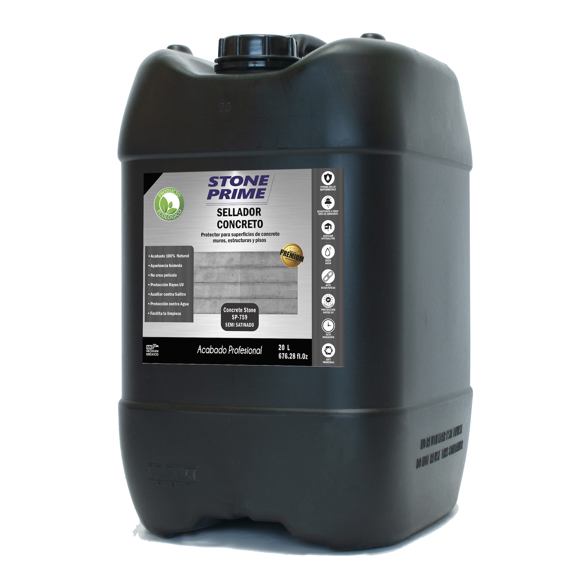 Sellador para concreto Stone Prime Acabado húmedo 20 litros