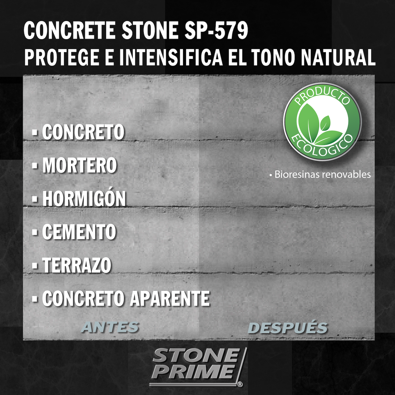 Sellador para concreto Stone Prime Acabado húmedo 20 litros