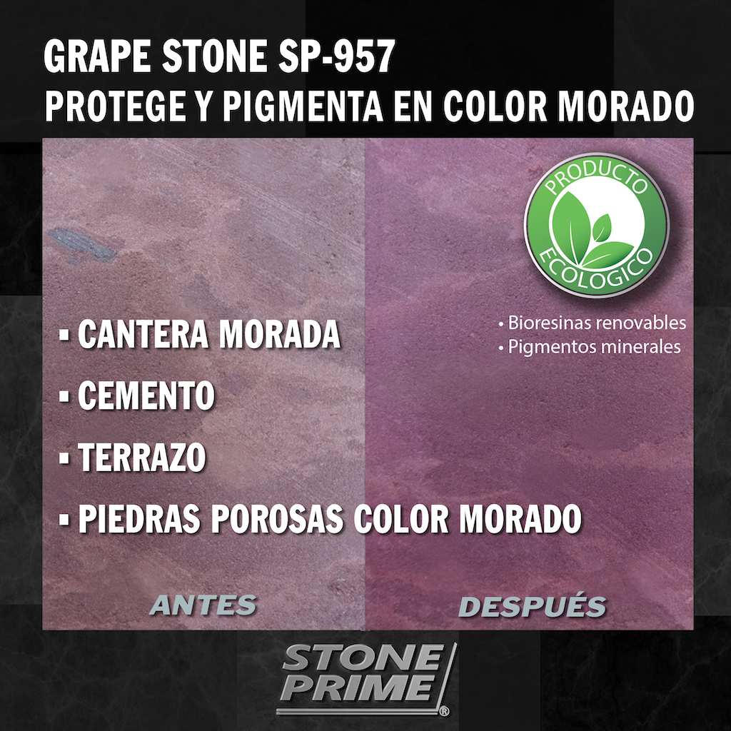 Sellador para piedra cantera morada Stone Prime Acabado mojado 1.1 litros