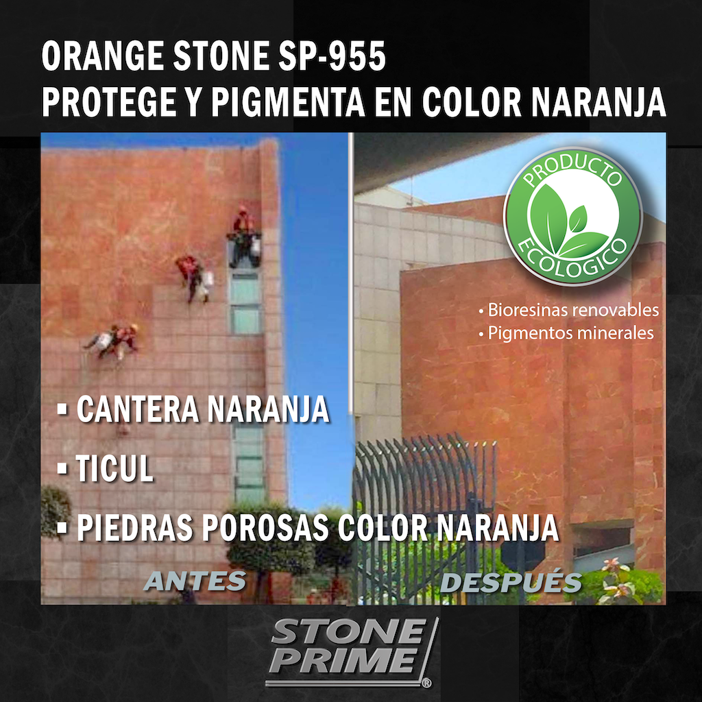 Sellador para piedra cantera naranja Stone Prime Acabado mojado 20 litros