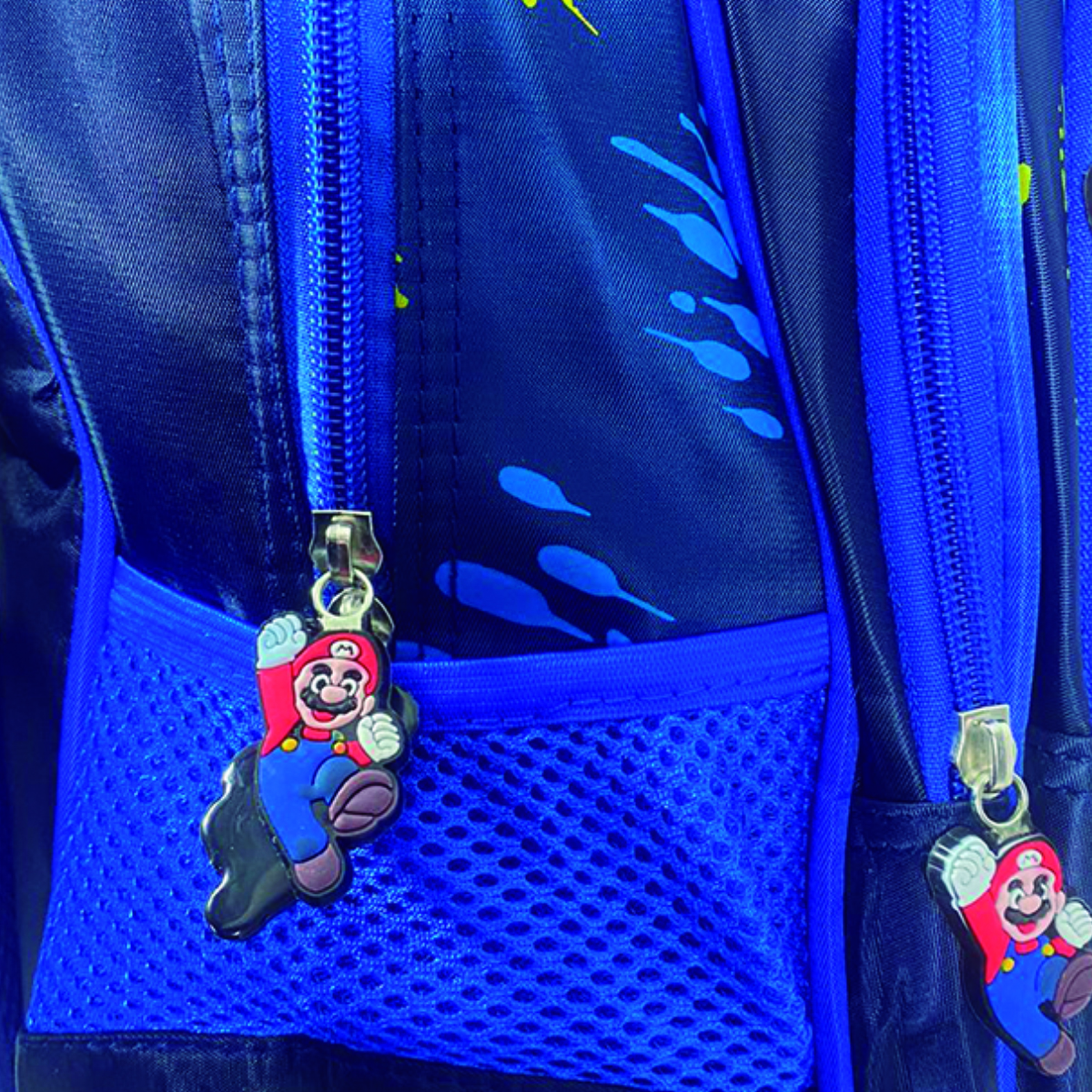 Mochila Escolar Infantil Con Luces Diseño Super Mario 3 en 1 Incluye Lonchera Y Colorera
