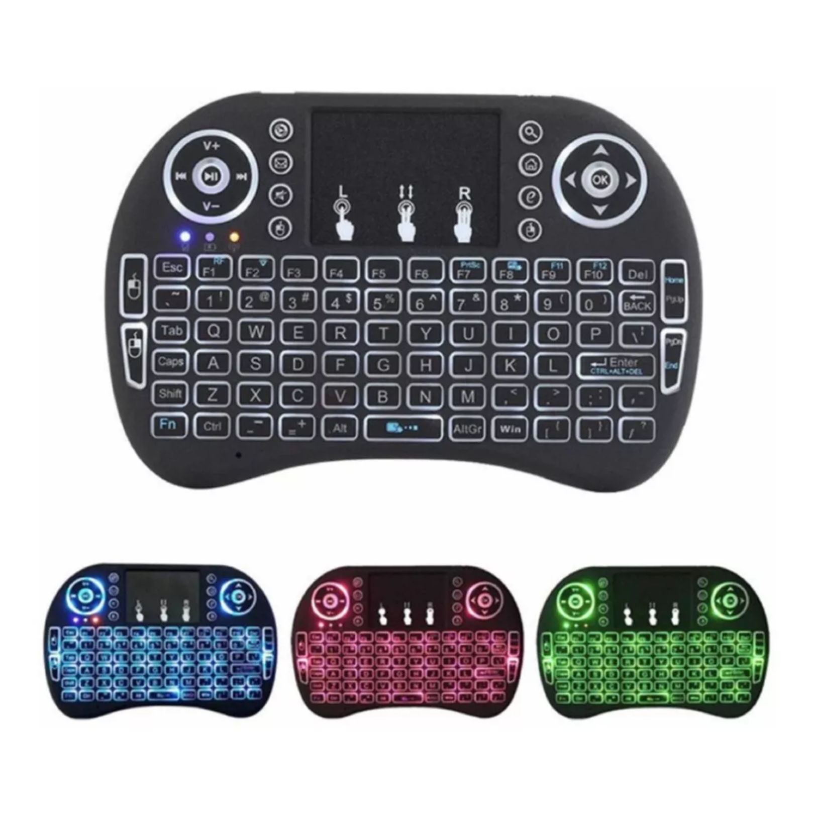 Mini Teclado inalámbrico con touchpad TV Bluetooth