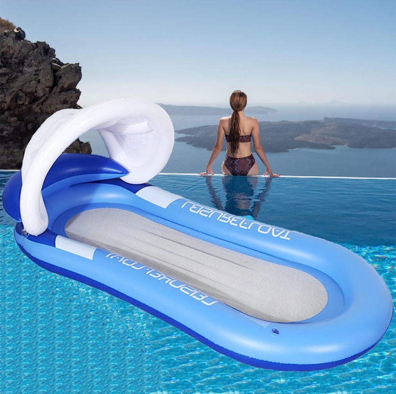 Inflable tumbona flotador para piscina relajación 