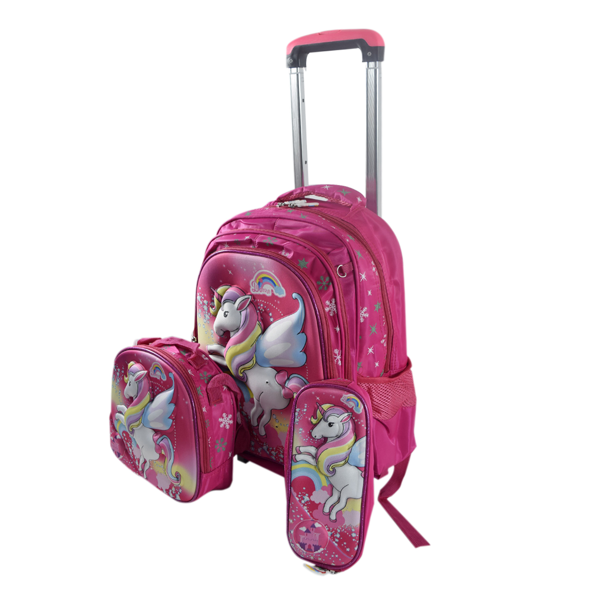 Porta Mochila Escolar, Carrito Para Mochila, Llanta Doble.