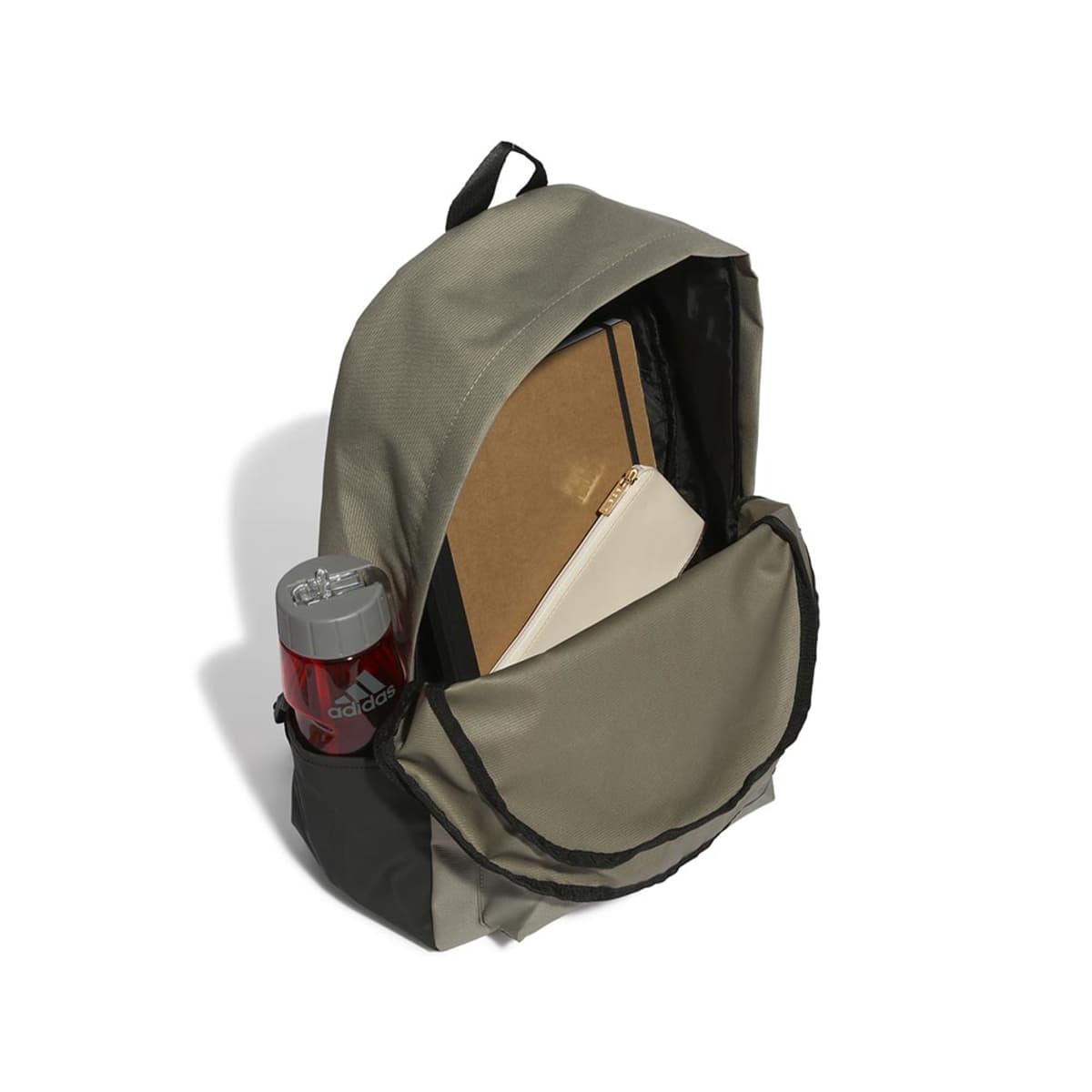Mochila marca adidas tipo backpack color verde militar para hombre, mod. 1101646