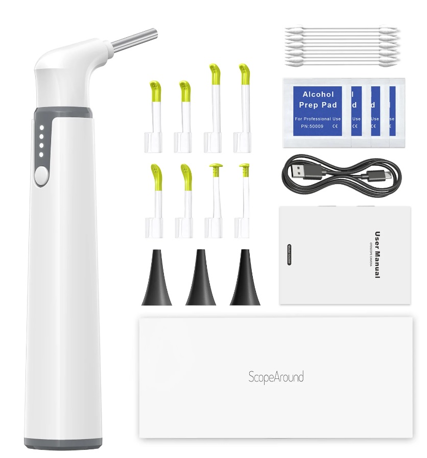 Video Otoscopio Teslong SA39W con Conectividad Wifi, Para Dispositivos iOS y Android