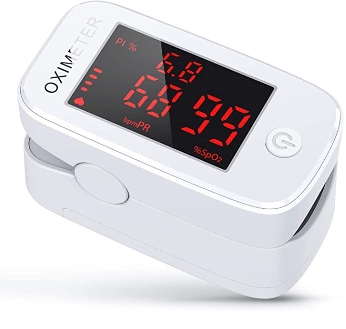 Oxímetro de Pulso para Adulto, Konjac YM101, con Display Lcd color Rojo