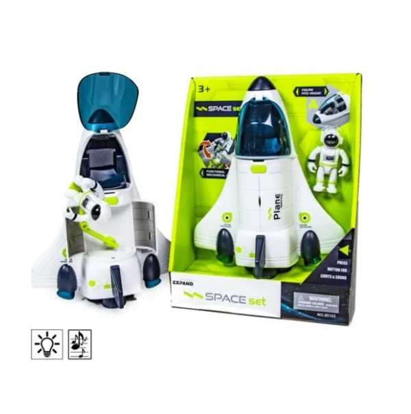 Cohete Espacial Juguete Escala Luz Sonido