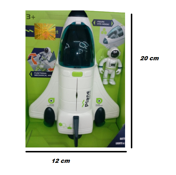 Cohete Espacial Juguete Escala Luz Sonido