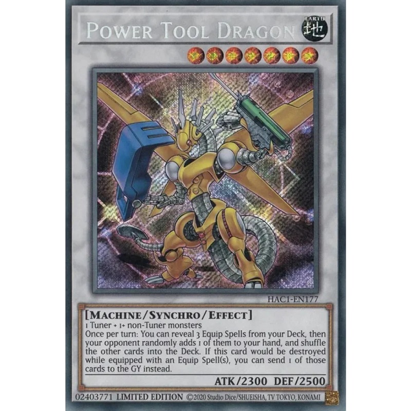 Yugioh Power Toon Mecha Dragón Secret Rare Limited Edition Konami