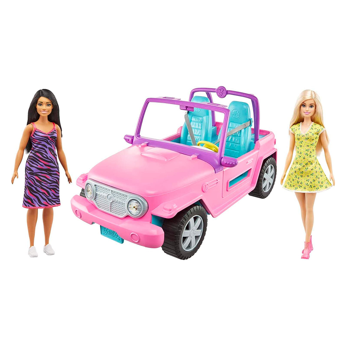 Barbie Estate Jeep con Muñeca y Amiga