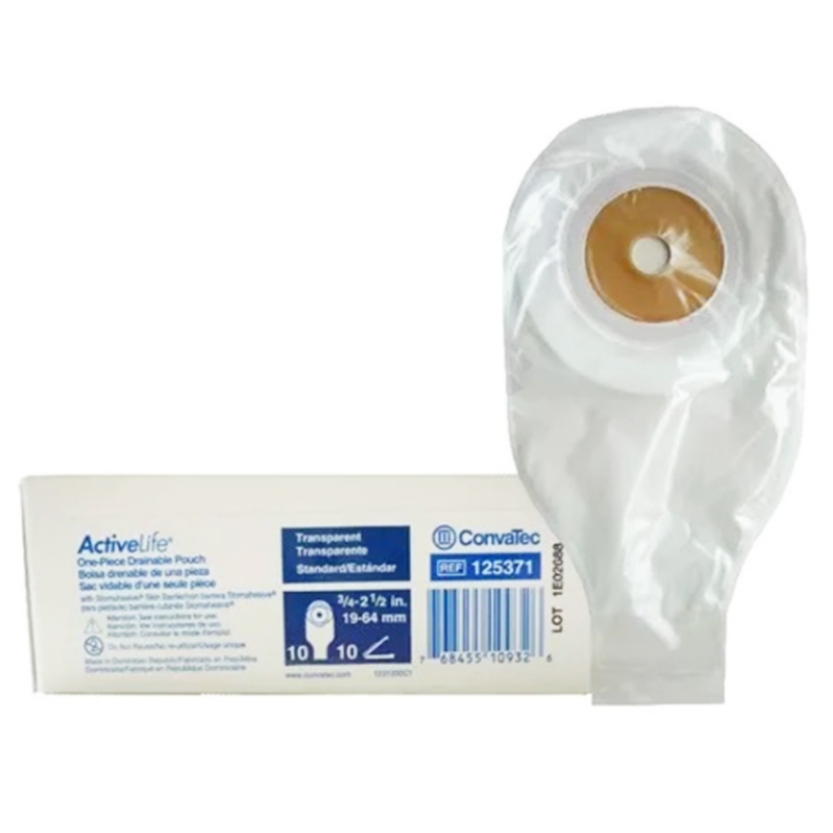 Bolsas para Colostomia Activelife Convatec 10 bolsas y 10 pinzas - Médica Depot