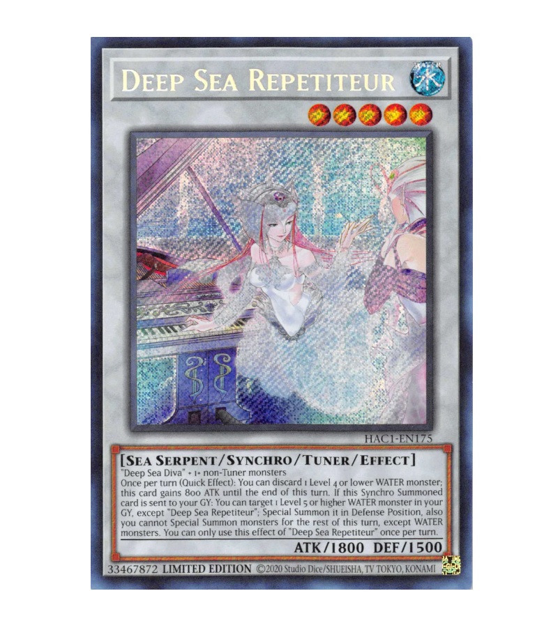 Yugioh Deep Sea Repetiteur Secret Rare Limited Edition - Konami