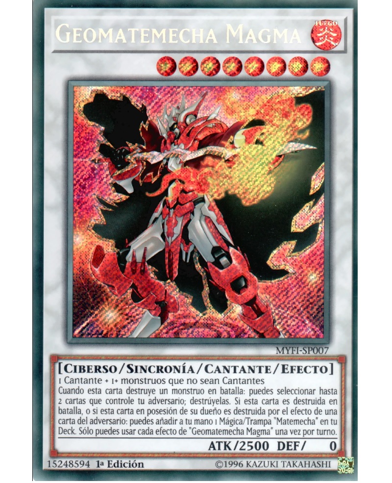 Yugioh Geomathmech Magma Secret Rare Español 1er Edición - Konami