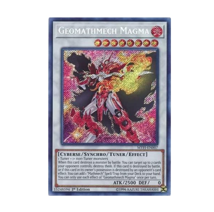 Yugioh Geomathmech Magma Secret Rare lngles 1er Edición - Konami