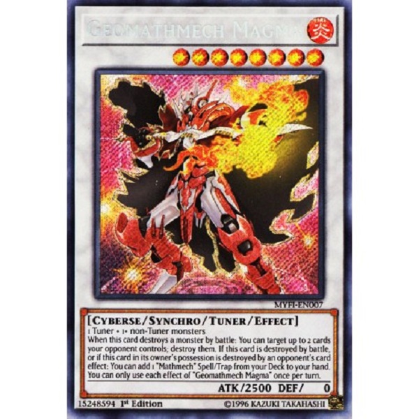 Yugioh Geomathmech Magma Secret Rare lngles 1er Edición - Konami