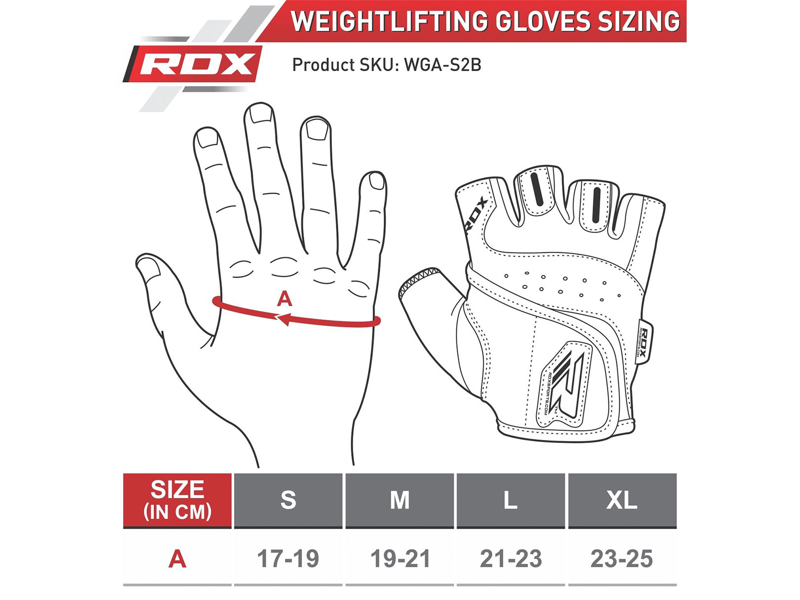 Guantes Rdx Gym S2 Entrenamiento Pesas Gimnasio Crossfit