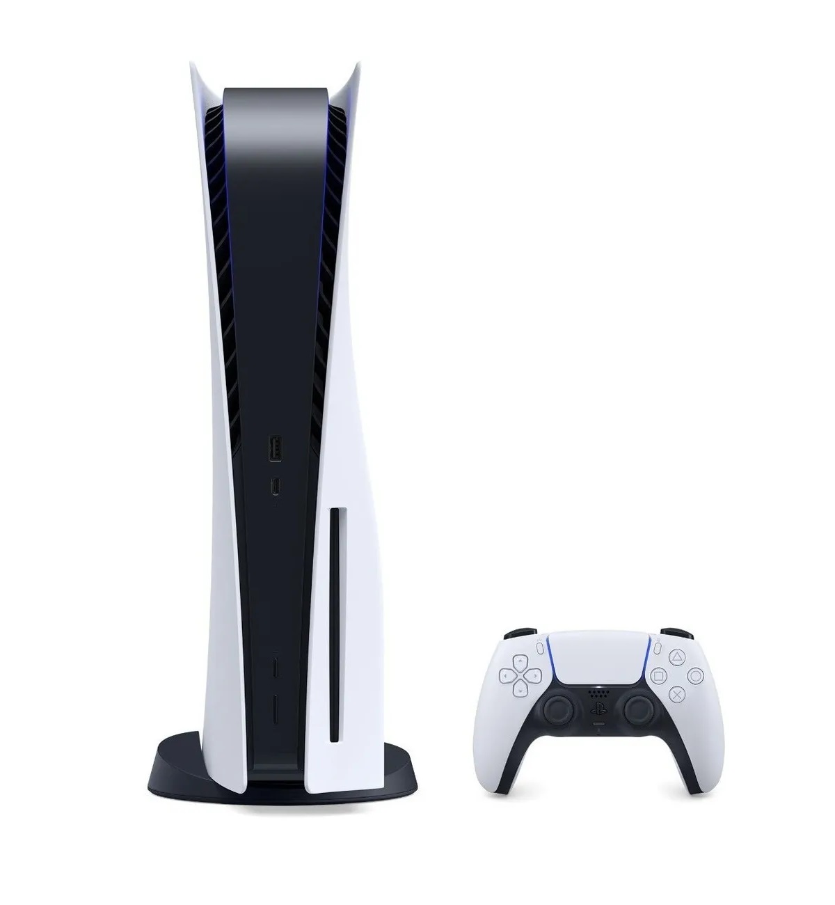 Consola Sony PlayStation 5 825 Gb (Version Internacional) Standard Edition (DISCO) Color Blanco y Negro