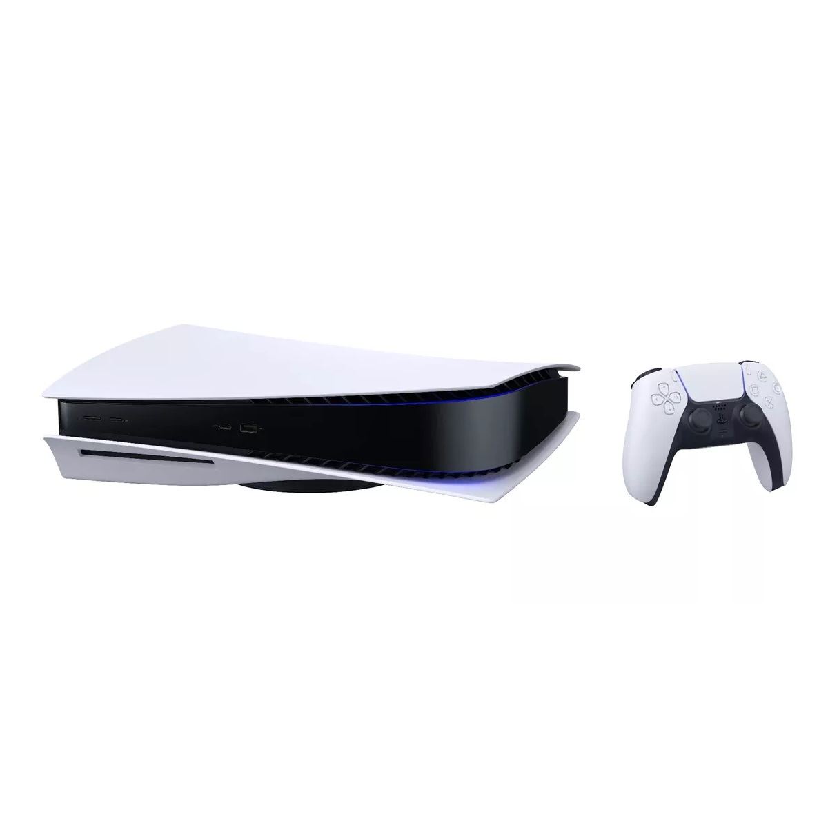 Consola Sony PlayStation 5 825 Gb (Version Internacional) Standard Edition (DISCO) Color Blanco y Negro
