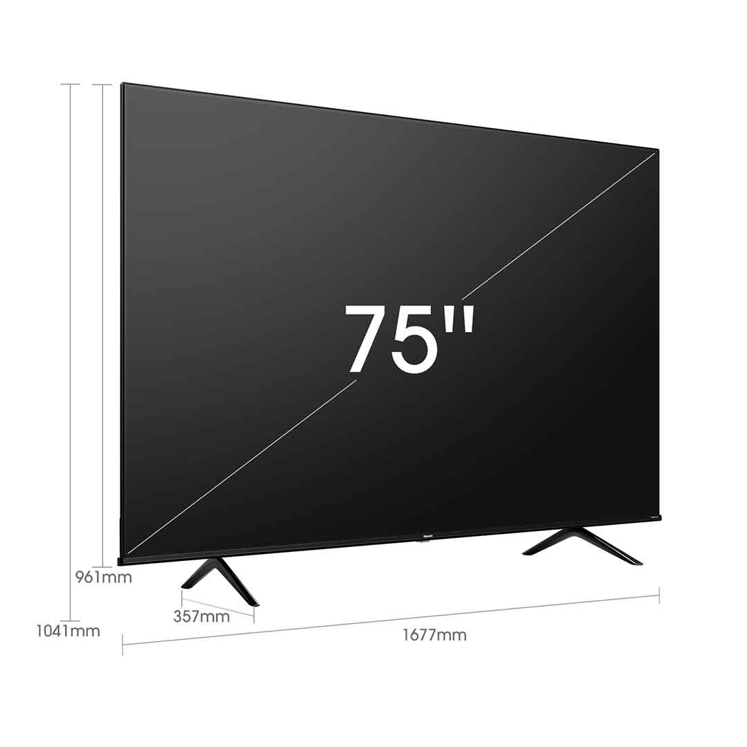Pantalla Hisense Smart TV VIDAA 75" UHD 4K 3HDMI 2USB BLUETOOTH
