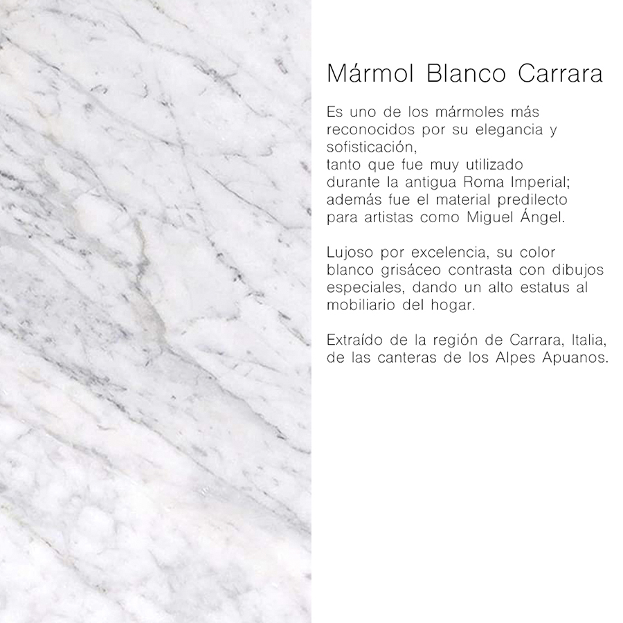 Comedor 4P TUUKUL Cubierta Marmol Carrara