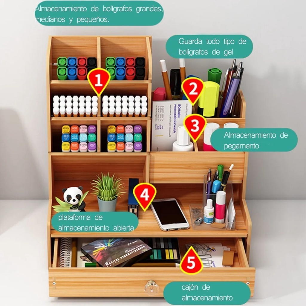 Organizador de escritorio Oficina.