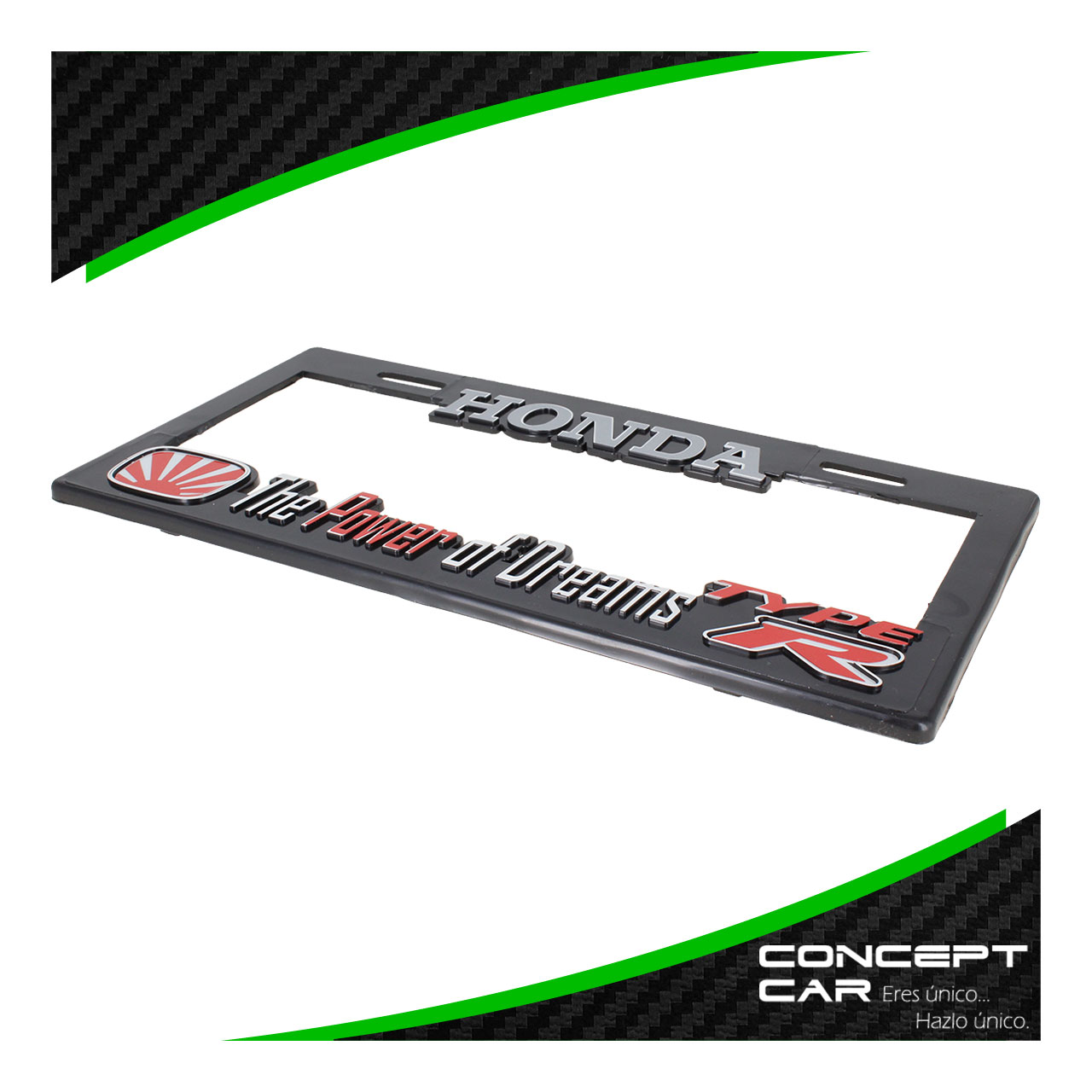 Par Marco Porta Placas Auto Camioneta 3d Premium Honda