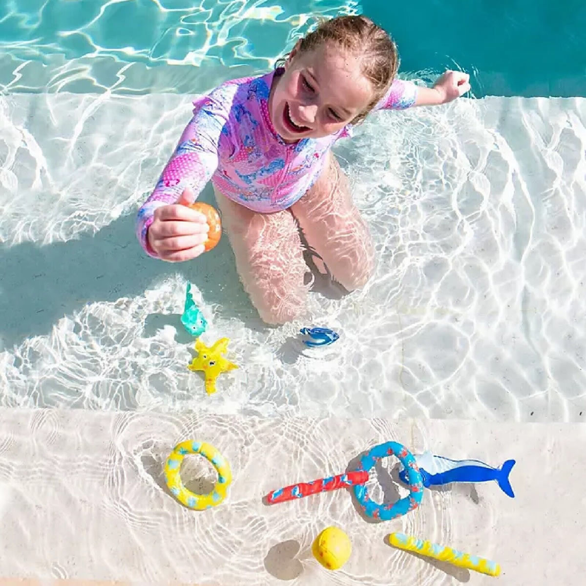 Set De Juguetes Para Alberca Coconut Grove Reef Gang CG7DPSRG SMS