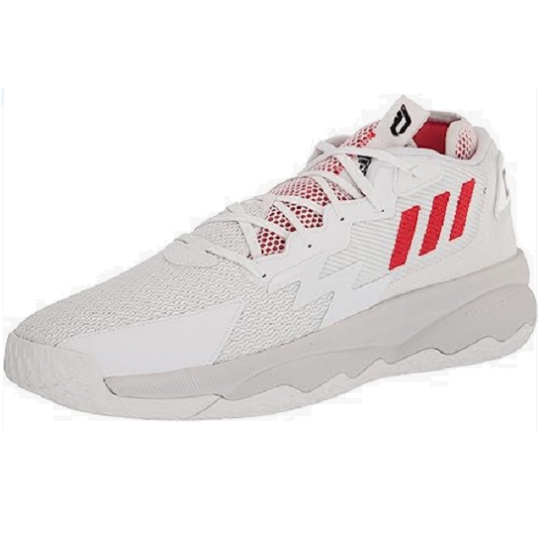 Tenis Adidas Dame 8 Blanco/rojo Basketball Hombre