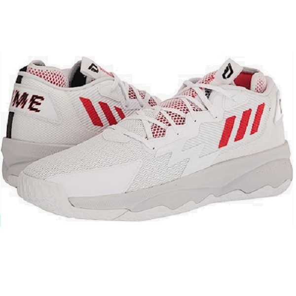 Tenis Adidas Dame 8 Blanco/rojo Basketball Hombre